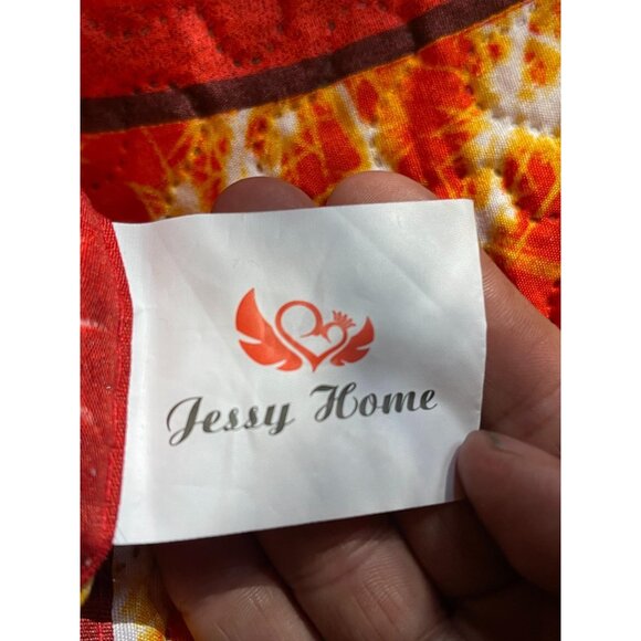 Jessy Home quilt comforter & shams king set of 3 Christmas Santa Reindeer READ - Picture 8 of 10